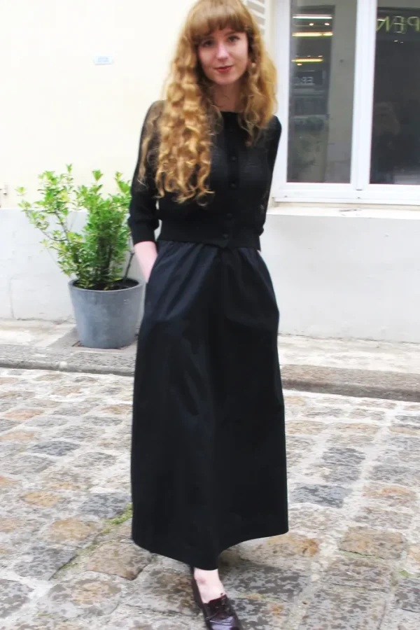 Erotokritos Bottoms*Anna Long Skirt with Pockets