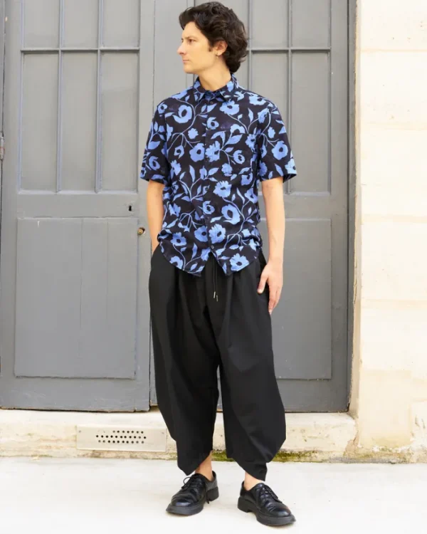 Erotokritos Tops & Shirts*Aristotelis-Floral Cotton Voile Shirt