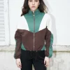 Erotokritos Coats & Jackets*Aylin-Cropped Colorblock Windbreaker Jacket