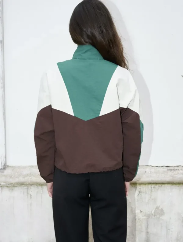 Erotokritos Coats & Jackets*Aylin-Cropped Colorblock Windbreaker Jacket