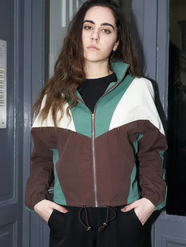 Erotokritos Coats & Jackets*Aylin-Cropped Colorblock Windbreaker Jacket
