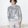 Erotokritos Knitwear | Coats & Jackets*Bowen - Knitted Jacket with pockets - Abstract Marble