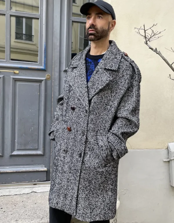 Erotokritos Coats & Jackets*Chad - Herringbone Loose Wool Coat