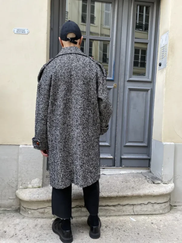 Erotokritos Coats & Jackets*Chad - Herringbone Loose Wool Coat