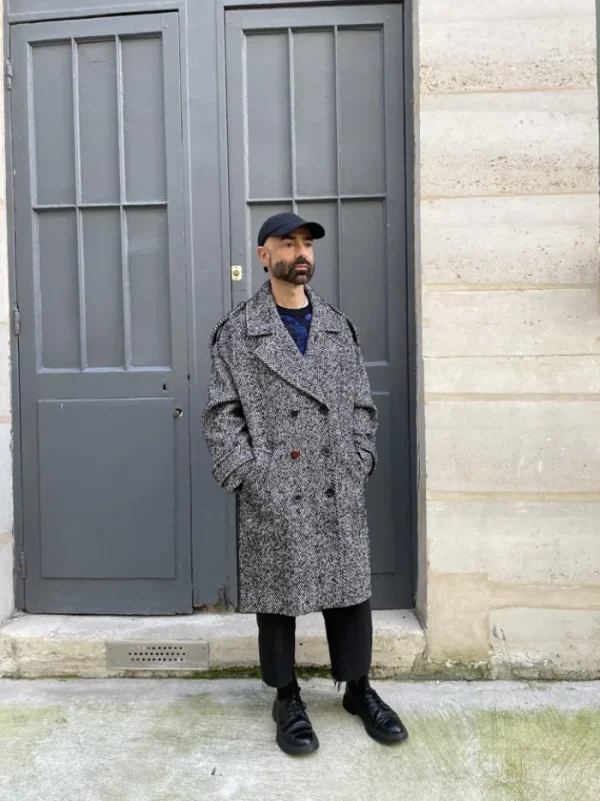 Erotokritos Coats & Jackets*Chad - Herringbone Loose Wool Coat