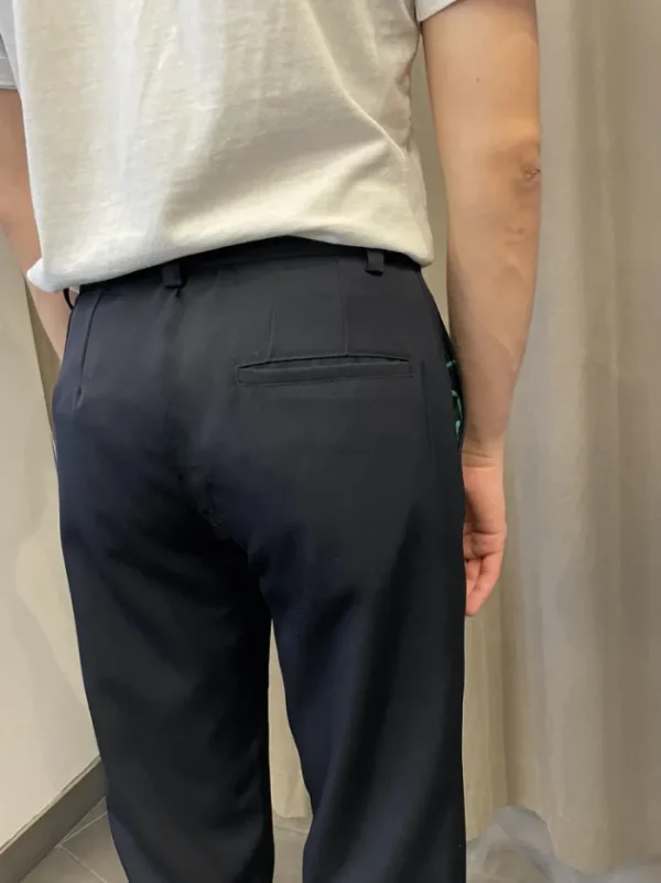 Erotokritos Bottoms*Damien-Tailored Pants With Middle Pleat-Wool