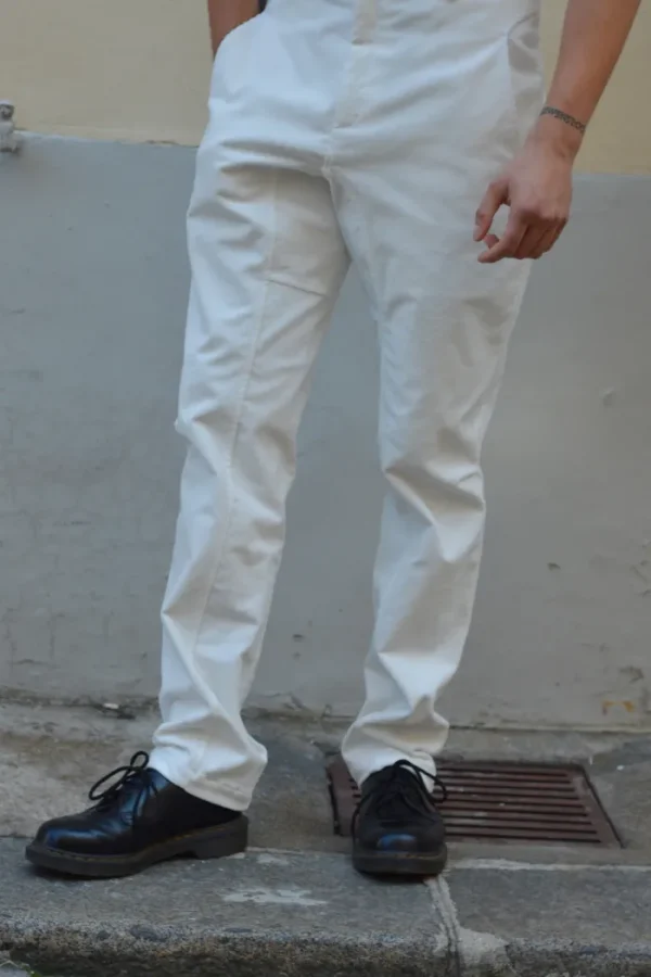 Erotokritos Bottoms*Dean-Off White Corduroy Pants