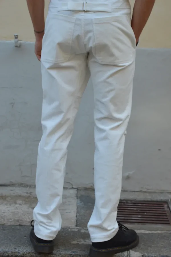 Erotokritos Bottoms*Dean-Off White Corduroy Pants