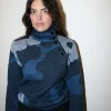 Erotokritos Knitwear | Tops & Shirts*Destiny - Abstract Jacquard Warm Turtle Neck Sweater