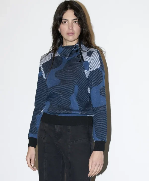 Erotokritos Knitwear | Tops & Shirts*Destiny - Abstract Jacquard Warm Turtle Neck Sweater