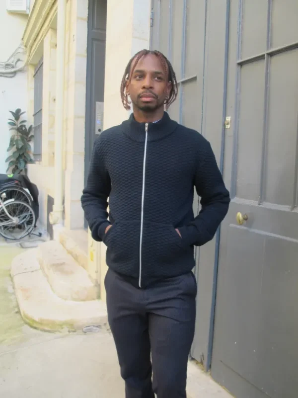 Erotokritos Knitwear | Coats & Jackets*Dorian-Navy Knitted Jacket with pockets
