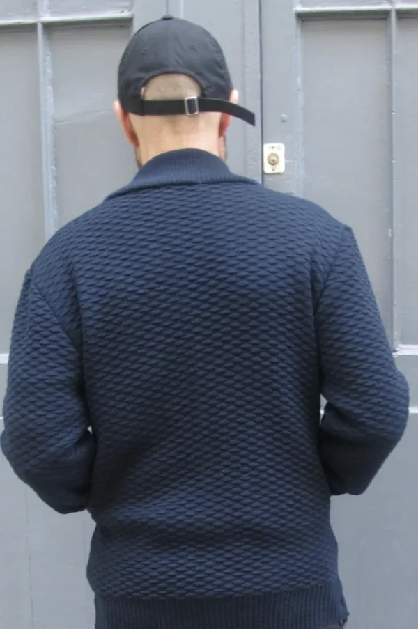 Erotokritos Knitwear | Coats & Jackets*Dorian-Navy Knitted Jacket with pockets