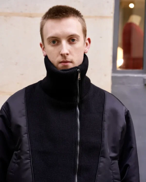 Erotokritos Coats & Jackets*Eli - High Neck BomberJacket - Black