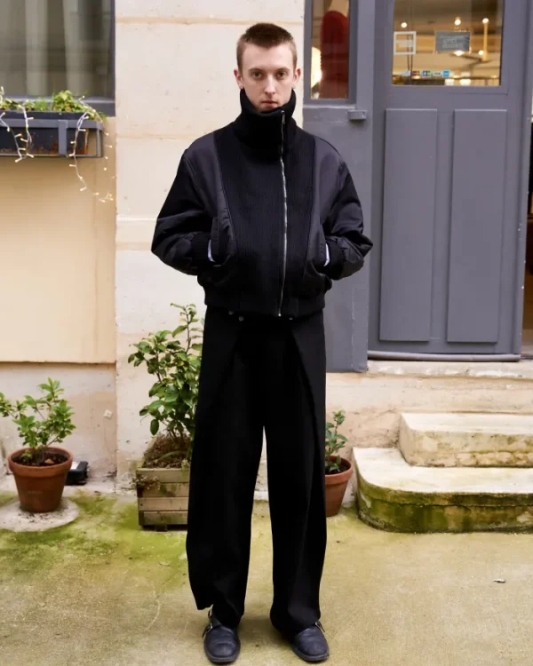Erotokritos Coats & Jackets*Eli - High Neck BomberJacket - Black