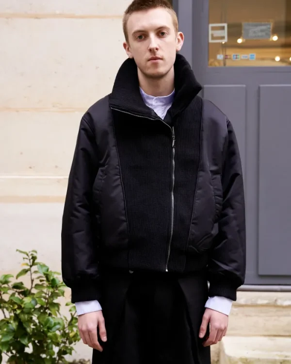 Erotokritos Coats & Jackets*Eli - High Neck BomberJacket - Black