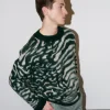 Erotokritos Knitwear | Tops & Shirts*Evan - Oversized Zebra Jacquard Brushed Wool Sweater