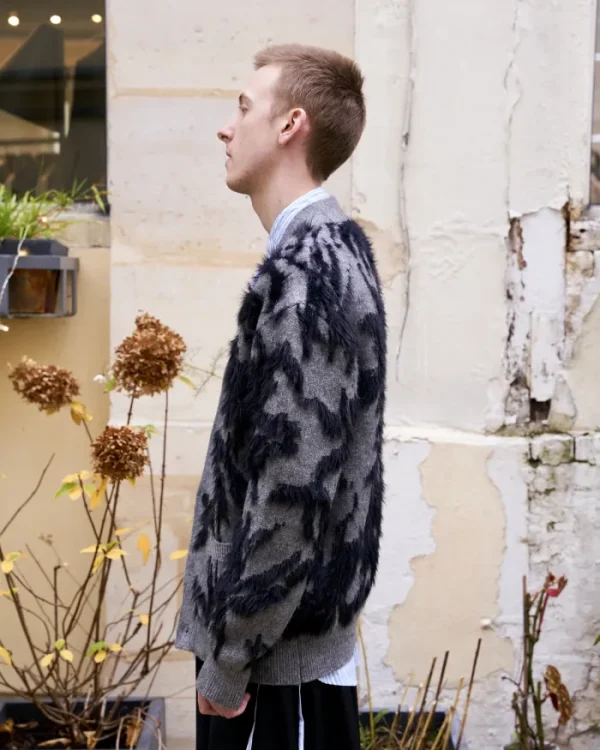 Erotokritos Knitwear | Coats & Jackets*Farel - Thick Textured Mohair Cardigan - B&G