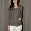 Erotokritos Knitwear | Coats & Jackets*Fawna - Tailored Knitted Blazer - Taupe