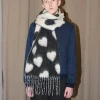 Erotokritos Scarves | Knitwear*Fluffy - Hearts Large Scarf - Unisex