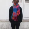 Erotokritos Scarves | Knitwear*Fluffy multi colored large scarf-man/woman