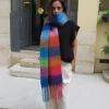 Erotokritos Scarves | Knitwear*Fluffy multi colored large scarf-woman/man