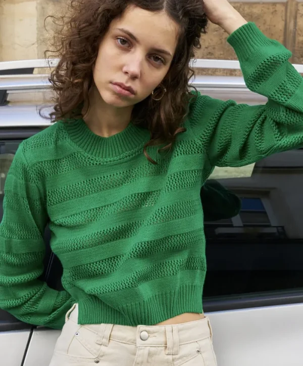 Erotokritos Tops & Shirts | Knitwear*Gemima Cropped Sweater-Grass Green