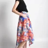 Erotokritos Bottoms*Iris 5 Printed Pleated midi Skirt