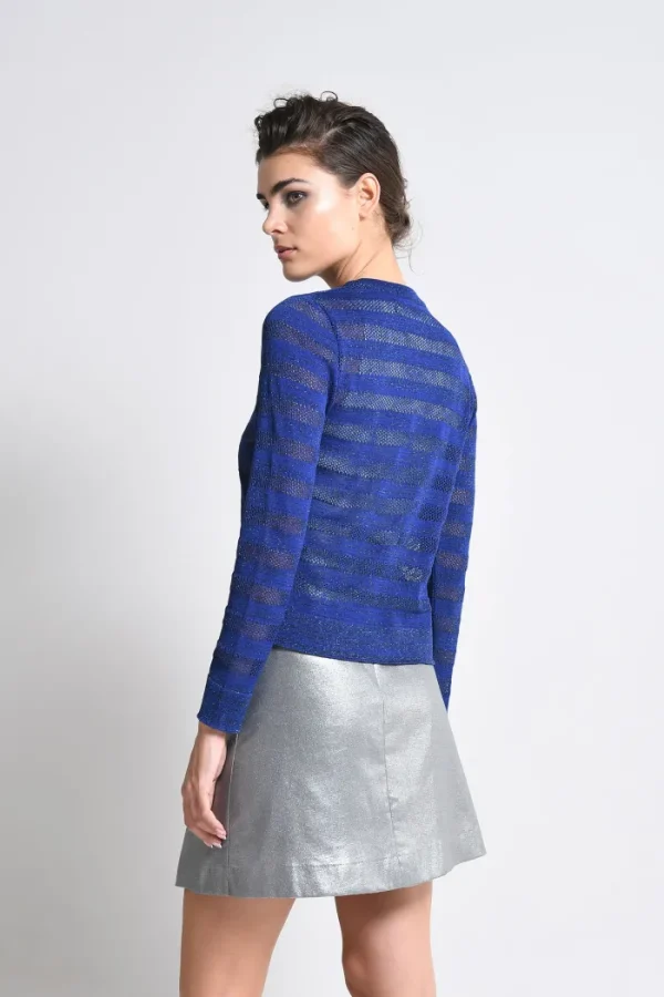 Erotokritos Knitwear | Coats & Jackets*Ivane Mesh Stripe Lurex Cardigan