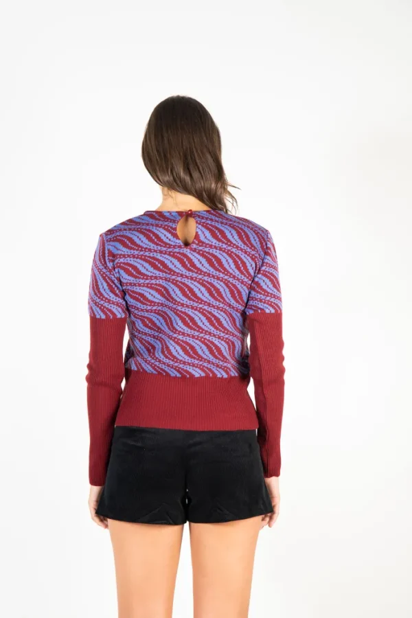 Erotokritos Knitwear | Tops & Shirts*Josia - Long Sleeve Jacquard Sweater