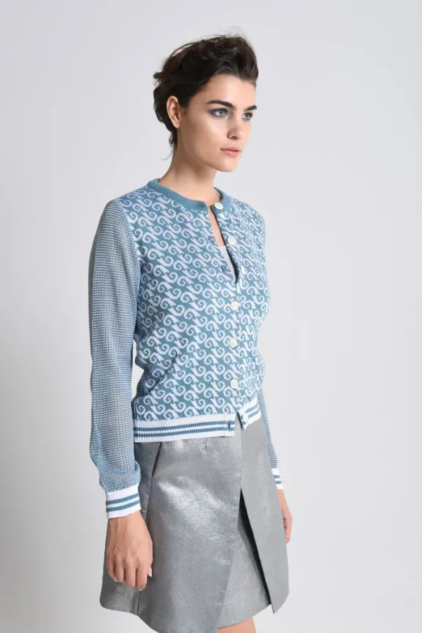 Erotokritos Knitwear | Coats & Jackets*Karel - Cardigan with Wave Pattern