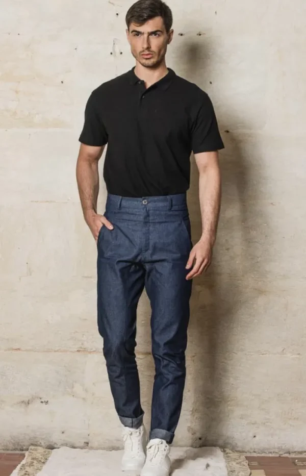 Erotokritos Bottoms*Larry-Raw Denim Work Pants