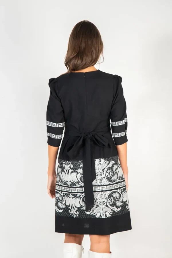 Erotokritos Dresses*Mayliss - Embroidered Dress with Pleated Skirt