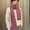 Erotokritos Scarves | Knitwear*Mirri - Knitted Jacquard Scarf- Pink