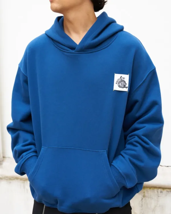 Erotokritos T-Shirts & Sweatshirts | Tops & Shirts*Nasty Cat-Oversize Fit Luxury Hoody-Nordic Blue