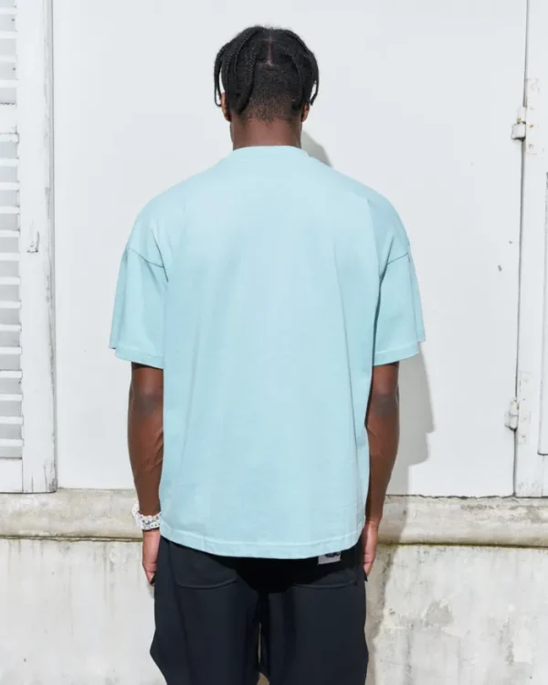 Erotokritos T-Shirts & Sweatshirts | Tops & Shirts*Nasty Cat-Oversize Fit Luxury T Shirt-Pastel Blue