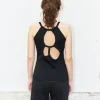 Erotokritos Knitwear | Tops & Shirts*Nathy-Knitted Tank Top with Back Cut Outs-Black