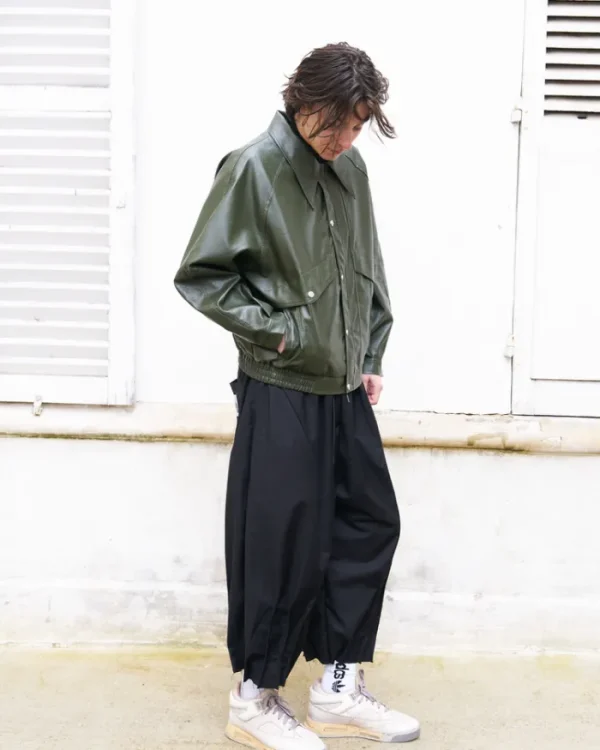 Erotokritos Bottoms*NCB - Deconstructed Knife Pleat Raw Hem Pants