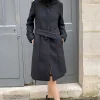 Erotokritos Coats & Jackets*Neola Tailored Fitted Coat-Black