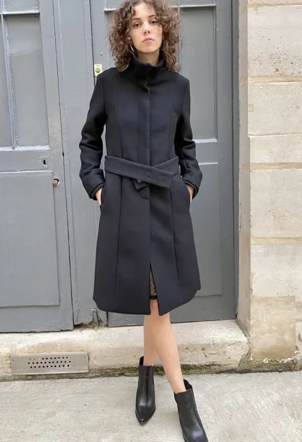 Erotokritos Coats & Jackets*Neola Tailored Fitted Coat-Black