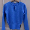 Erotokritos Knitwear | Tops & Shirts*Nevada-Textured Sweater Aviator blue/amber