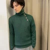 Erotokritos Knitwear | Tops & Shirts*Noa - Textured Turtle Neck Sweater - Green