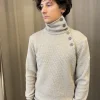 Erotokritos Tops & Shirts | Knitwear*Noa - Textured Turtle Neck Sweater - Cream