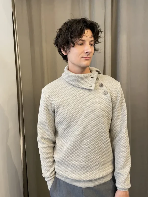 Erotokritos Tops & Shirts | Knitwear*Noa - Textured Turtle Neck Sweater - Cream