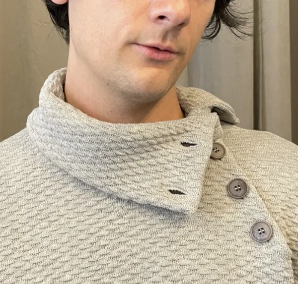 Erotokritos Tops & Shirts | Knitwear*Noa - Textured Turtle Neck Sweater - Cream