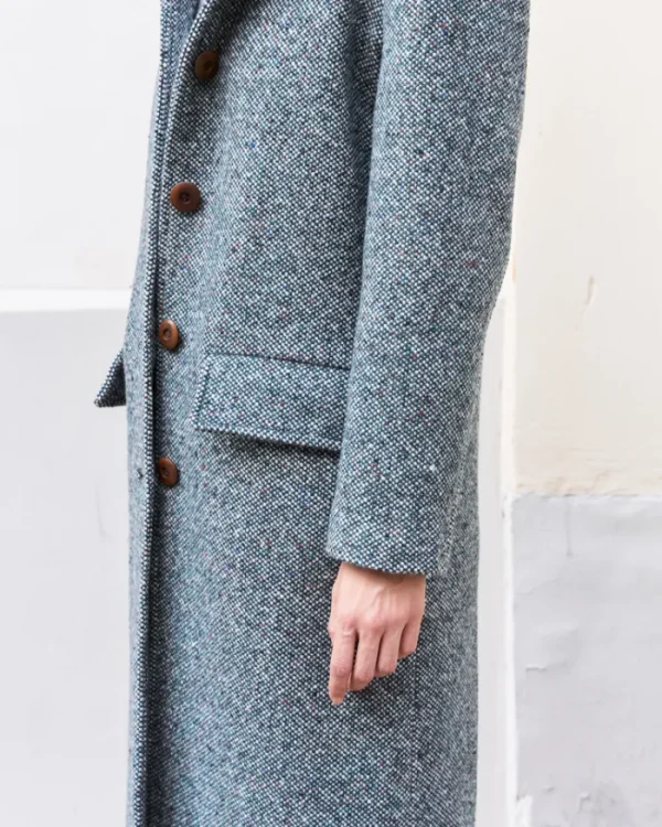 Erotokritos Coats & Jackets*Oleene-Tailored Tweed Coat-Green