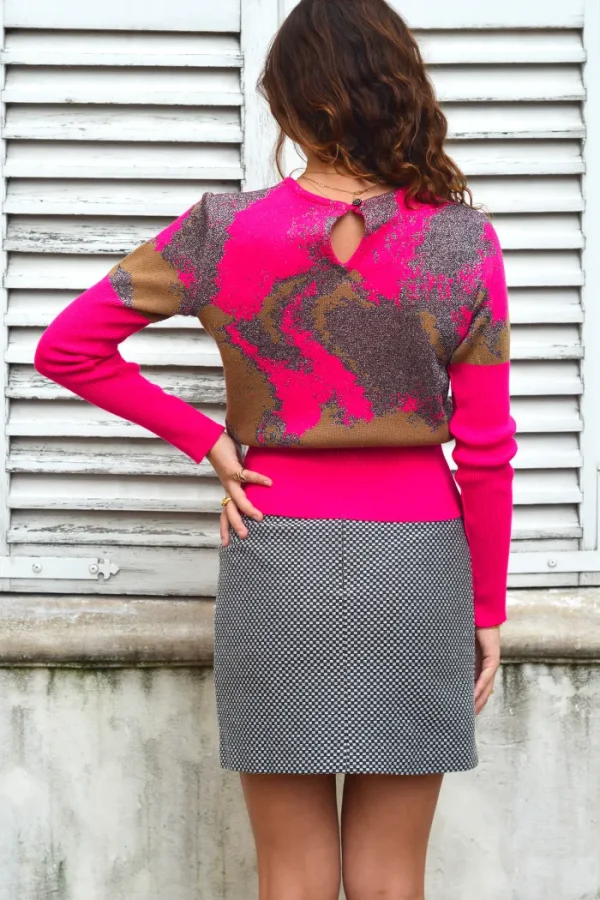 Erotokritos Knitwear | Tops & Shirts*Pandora - Abstract Jacquard Sweater