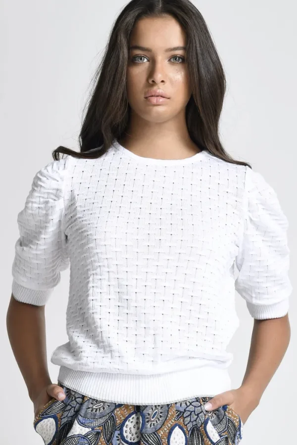 Erotokritos Knitwear | Tops & Shirts*Phiphie Knitted Top White