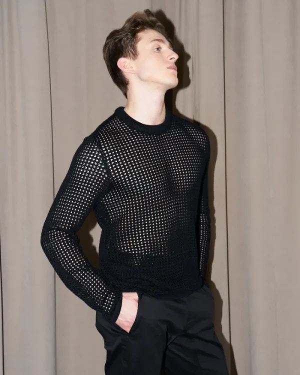 Erotokritos Knitwear | Tops & Shirts*Quentin - Mesh Knit Top