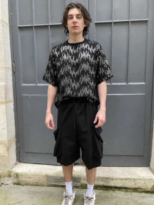 Erotokritos Bottoms*Roger - Oversized Faux Pockets Cargo Shorts