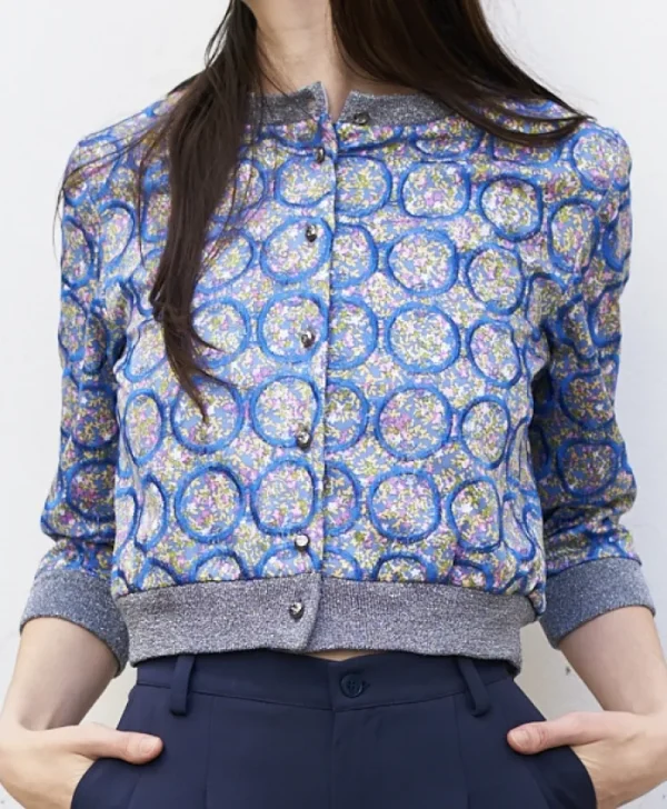 Erotokritos Coats & Jackets | Tops & Shirts*Selina - Embroidered Floral Pattern Crop Jacket